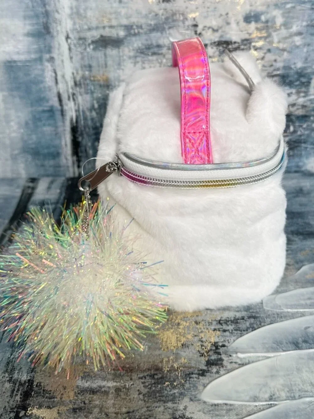 Shiny Unicorn Makeup Bag